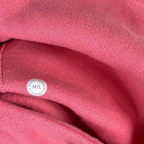 Lululemon Scuba Oversized Half-Zip Hoodie Lip Gloss Size M/L - Picture 4 of 10